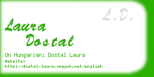 laura dostal business card